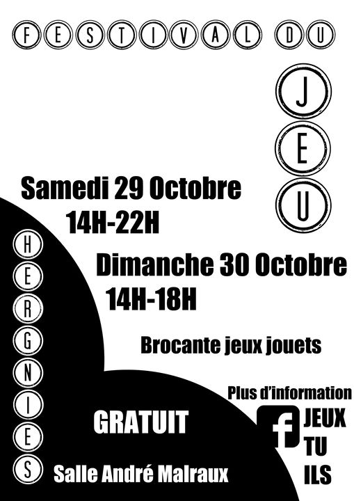 Affiche de Festi'Jeux &agrave; Hergnies